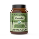 Produits naturels complets Capsules de Chlorella biologique, 500mg, 100ct, Superfood d'algues vertes pures, Detox & Immune Support, Vitamine B12 & Chlorophylle Riche, végétale, végétalien, non-OGM