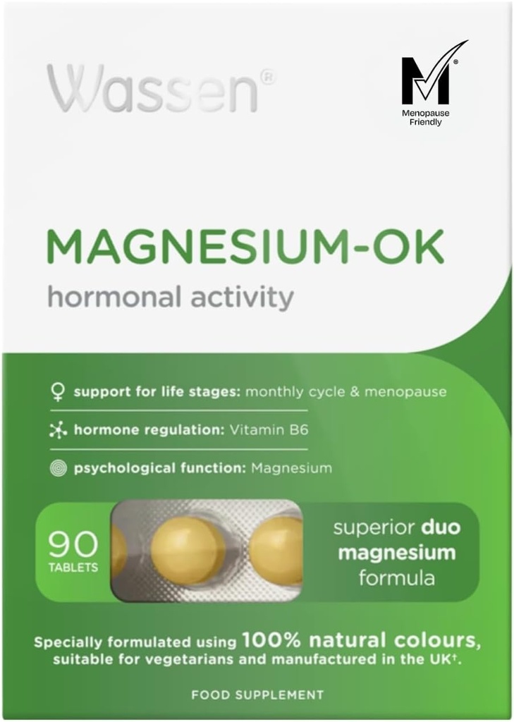Magnesium OK Vitaminen & mineralen voor vrouwen tijdens de maandelijkse cyclus 90 tabletten