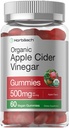 Horbäach Organic Apple Cider Vinegar Gummies 60 Gummies Vegan, Non-GMO & Glutenvrije Supplement 