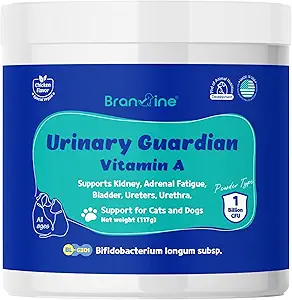 Gardien urinaire pour chiens et chats - soutient le rein, la fatigue adrénale, Bladder, Urethers, Urethra, Bacon végétalien Flavor (117g) (Vitamine A)