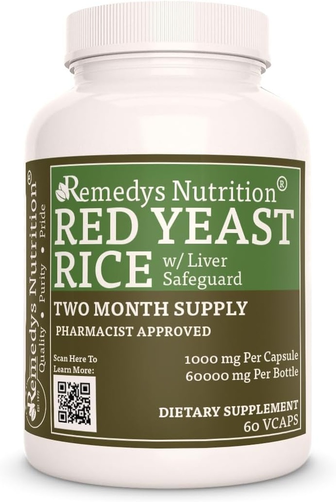 Remedie's voeding Rode Gist Rijst met leverbescherming (Herbal Prystal Blend) 
