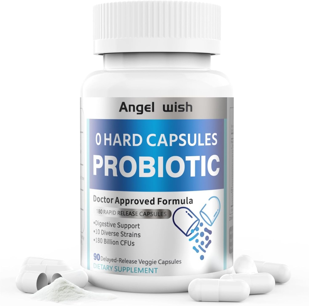 Prebiotica-Probiotica Nutritional-Supplements Women-Men 90Count - 180 Miljard CFU Probiotische Capsules Dagelijkse Prebiotische Supplement voor Digestieve Immune Health Ondersteuning