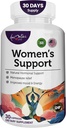 Vrouwen Ondersteuning Supplement- Natuurlijke Hormone verordening- Menopauze Ondersteuning Supplement- Estrogeen Rich supplement- Actieve ingrediënten Pillen om te helpen evenwicht Hormonen Non-GMO