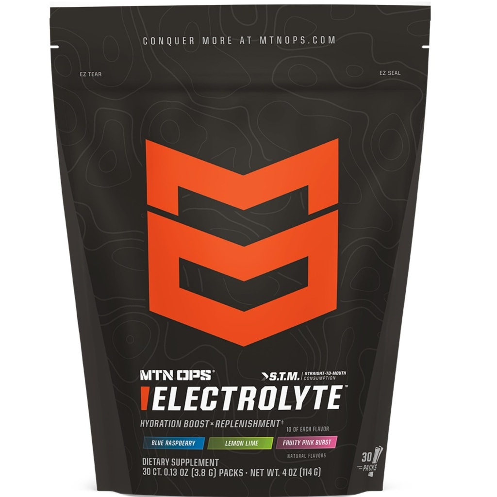 MTN OPS Elektrolyten Poederpaketten, Suikervrije Hydratatie Pakjes, Glutenvrije Hydratatie Poeder, Elektrolyt Paketten › 