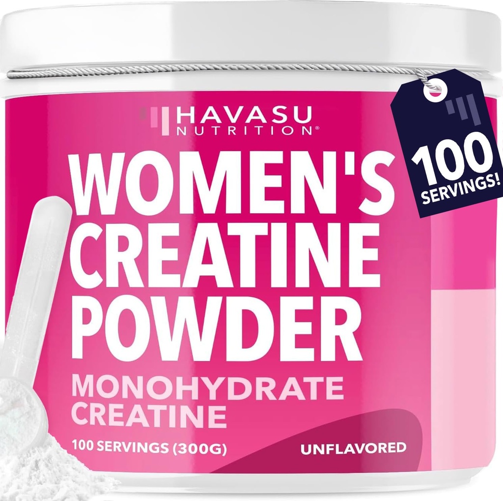 Creatine voor vrouwen - Geformuleerd voor vrouwen - 3g Micronized Creatine Monohydraat Per Serving to Support Energy, Lean Muscle Mass, and Mental Clarity - Unflavored, Vegan, Non-GMO, 100 Servings