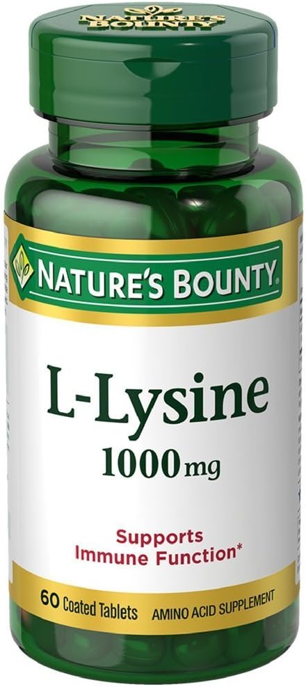 Nature's Bounty L-Lysine 1000 mg Tabletten 60 ea (verpakking van 6)