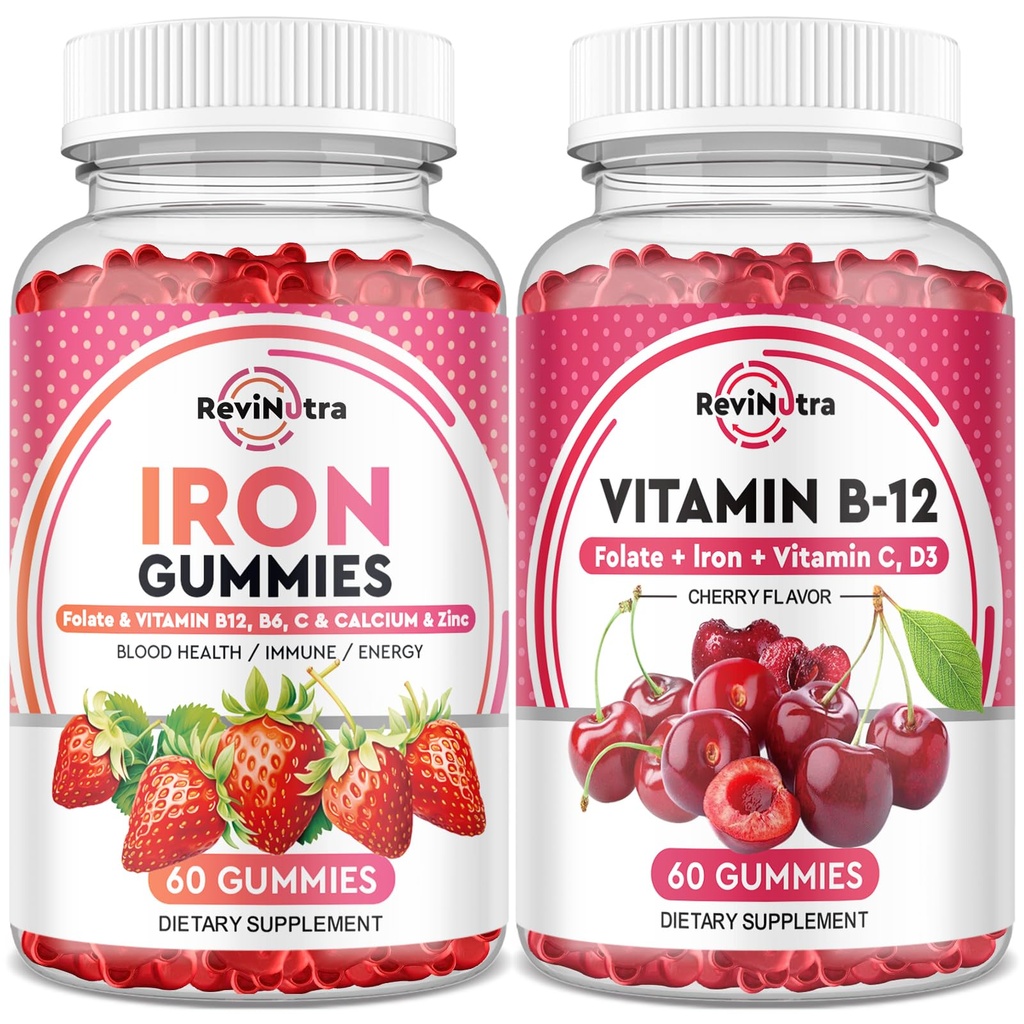 IJzeren Gummies Supplement voor Volwassenen en Kinderen 