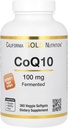 California Gold Nutrition CoQ10 100 mg, Coenzym Q10 Ubichinon USP, Ondersteunt Mitochondriale Functie, 360 Veggie Softgels