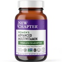 Nouveau chapitre Multivitamines pour femmes Formule avancée pour le stress, os, imune, beauté et soutien énergétique, niveaux plus élevés d'éléments nutritifs essentiels fermentés pour les femmes + fer + vitamine D3, 120 Compte