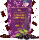 TrueSeaMoss Sea Moss Elderberry Gummies for Adults & Kids met Burdock Root, Bladderwrack & Magnesium 