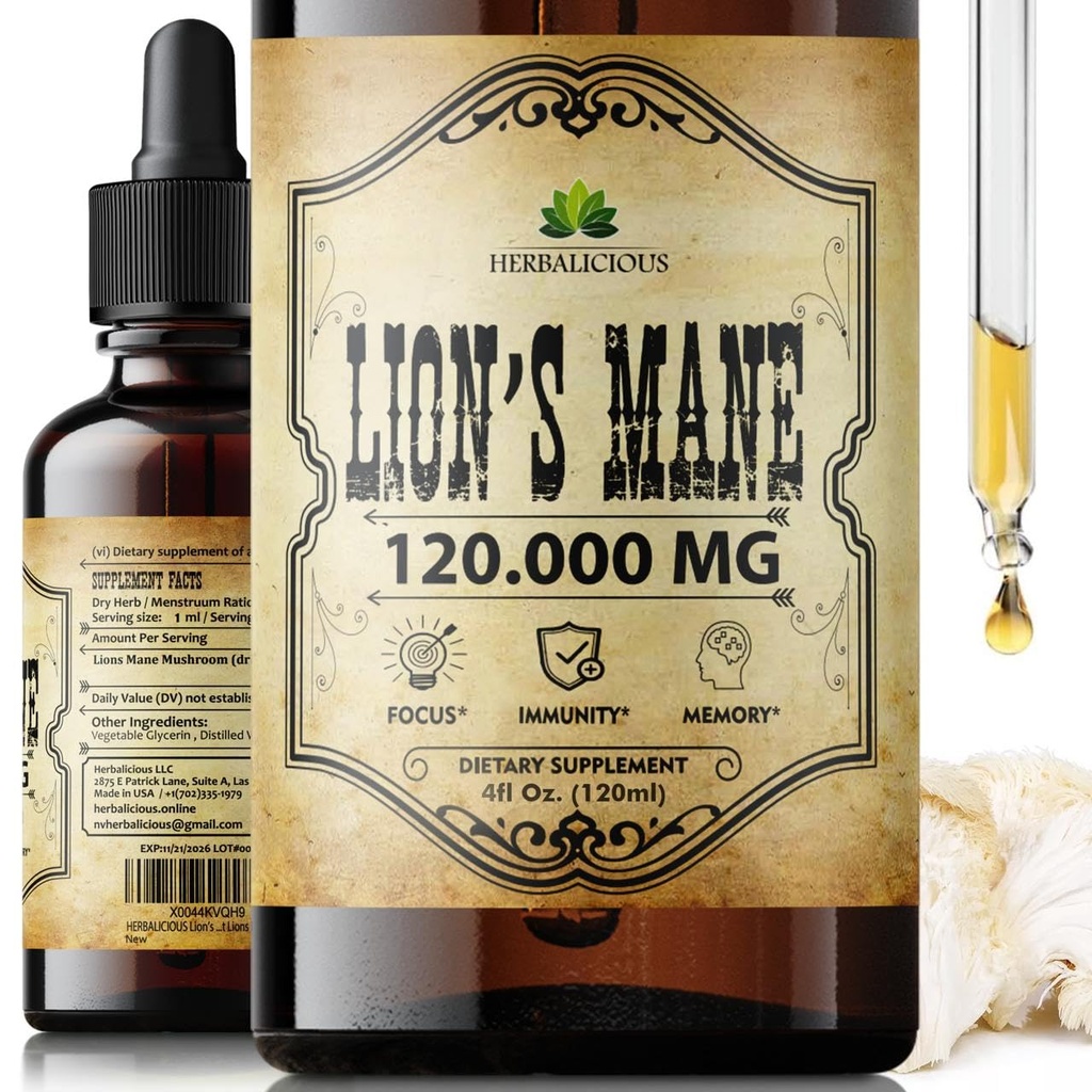 Lion's Mane Extract 4 fl oz Liquid 