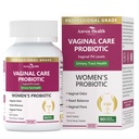 Probiotiques vaginaux pour les femmes pH Équilibre avec les prébiotiques - 60 milliards d'UFC pour l'odorat, la levure et la digestion - canneberge pour le trac urinaire et l'équilibre hormonal - Végétalien et non-OGM