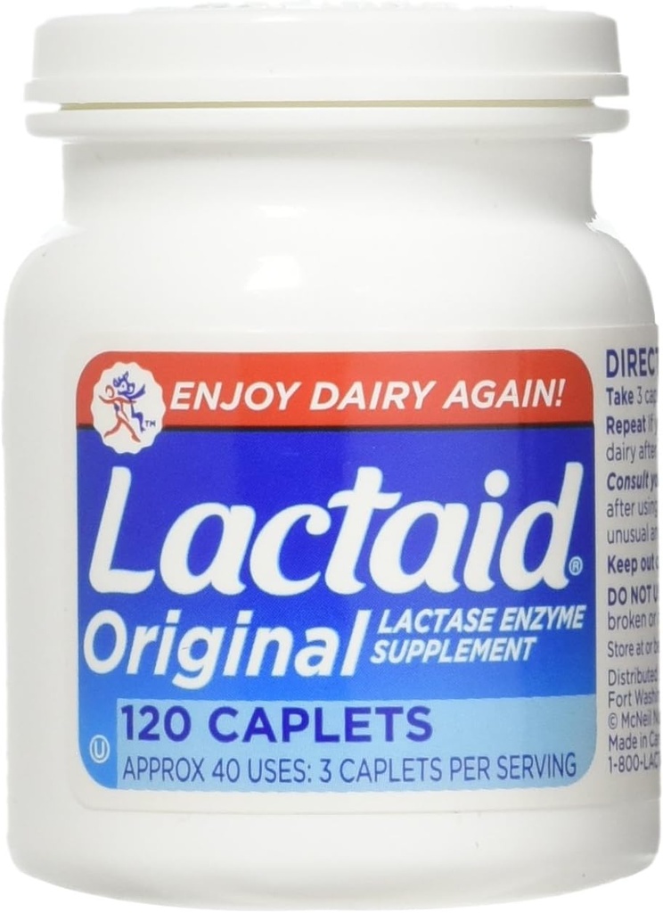Capettes originales LACTAID 120 ea (paquet de 3)