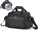 Trunab Home Gezondheidszorg Zuster Bag Leeg, Portable Medical Supplies Shoulder Bag for Hospice, Home Visit, Hospital Stages, Black, Bag Only