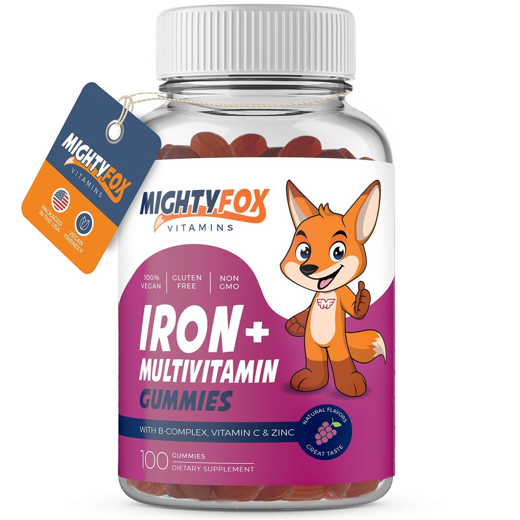 Iron Gummy Vitamines for Kids & Teens 