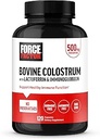 FORCE FACTOR Bovine Colostrum Capsules Supplement met Immunoglobuline en Lactoferrine ter ondersteuning van Gut Health & Immunity, Hormone & Antibiotic-Free, Made in The USA, Premium Quality, 120 Capsules