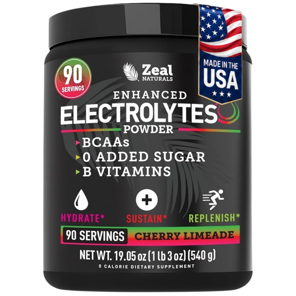 Zeal Naturals Electrolyte Powder Recovery Drink (90 Servings 
