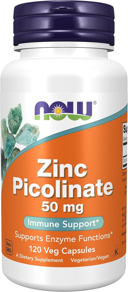 Nu Foods Zink Picolinaat, 120 caps 50mg (2-pack)