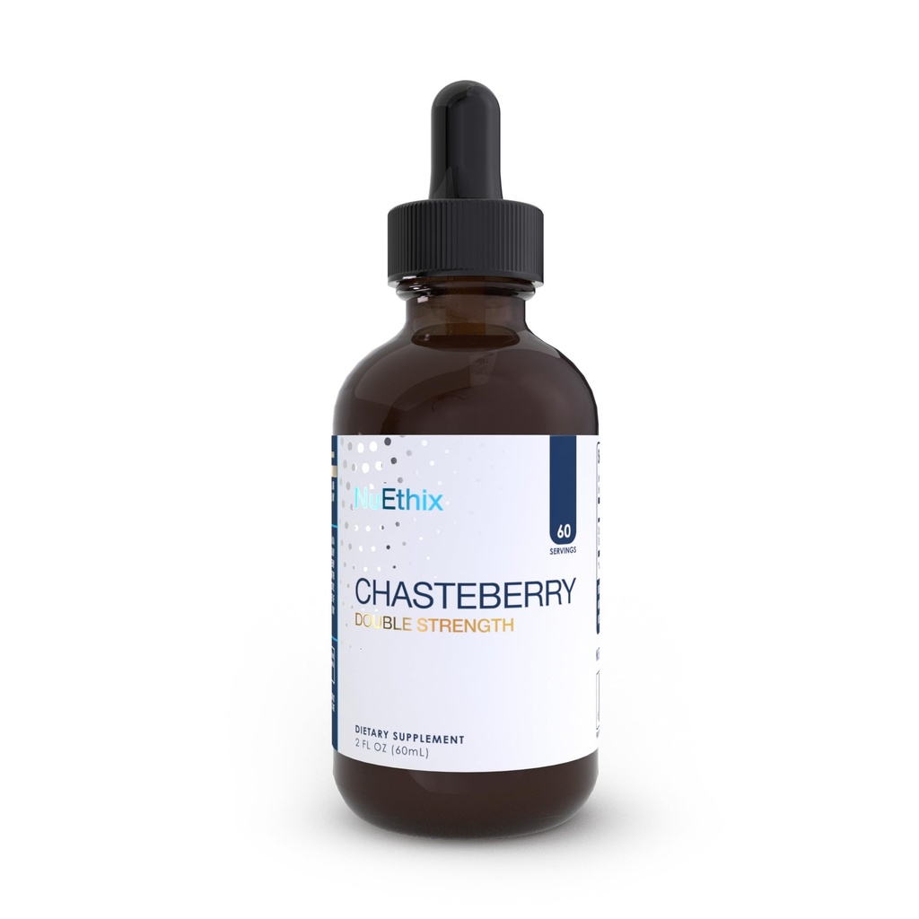 NuEthix Formuleringen Chasteberry Double Strength 50mg, Kan helpen Balance Estrogen Dominance en kan helpen Ondersteuning Menstruele Cycle, 60 Servings