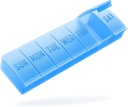 Barhon Pillen Organisator Grote, Weekly Medicine Pillen Organisators, 7 Dagen Pillen Box Case Reizen voor Big Vitamine Supplementen Visolie, Blauw