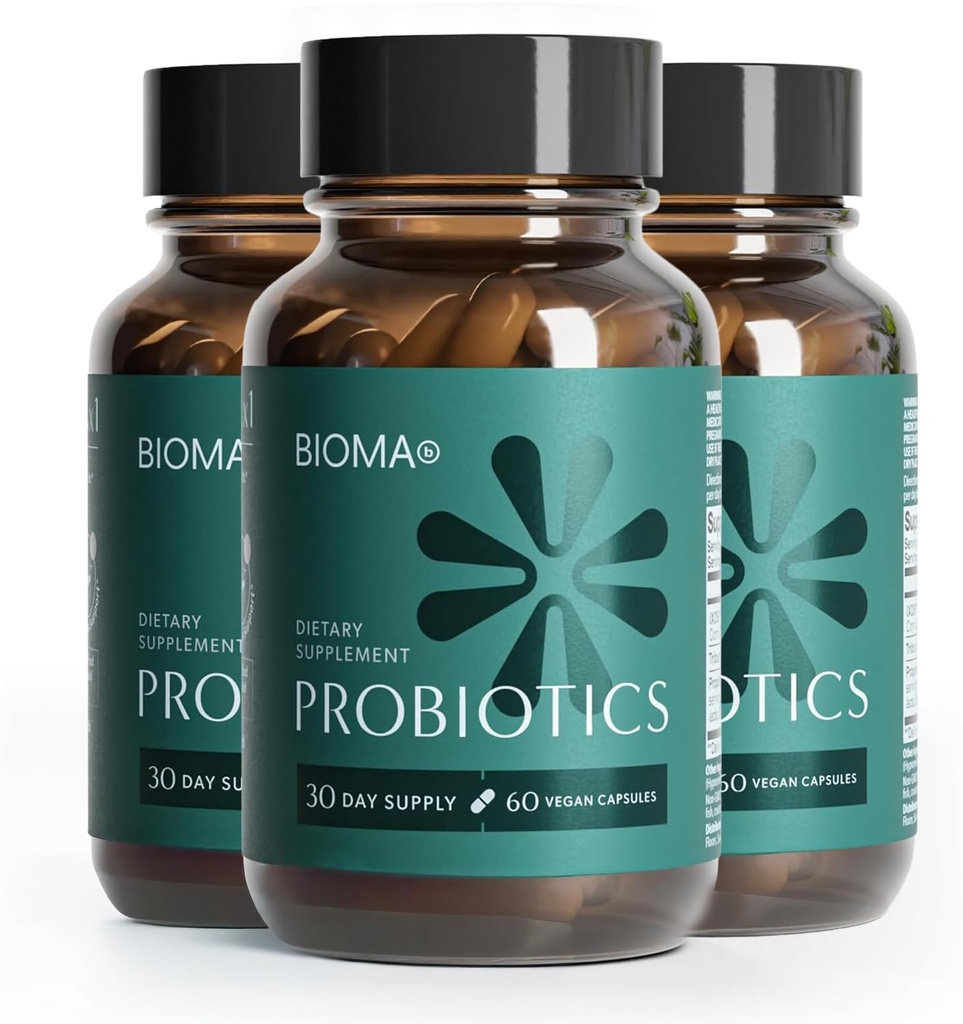 Bioma Probiotica - Digestieve gezondheid Probiotica - Gut Support for Men & Women with Xylooligosacchariden, Tributyrine & Bifidobacterium - Vegan & Gluten Free - 180 Delayed-Release Capsules (90-Day Supply)