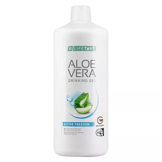 LR Lifetakt Aloe Vera Gel de boisson Liberté active Soins de santé Femmes Hommes Boire tous les jours Traitement naturel - 1000 ml./33.3 fl.oz