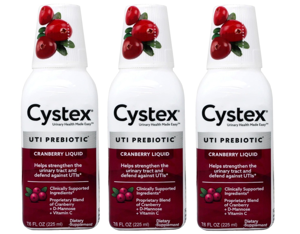 Cystex Urinaire Entretien de la santé Cranberry 7.6 Fl Oz (paquet de 3)