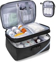 Trunab Medicine opslagzak met Combinatieslot, afsluitbare pil fles Organisator, Travel Medication Carry Case voor Medicine Box, Prescription, Vitaminen, Supplementen of medische benodigdheden