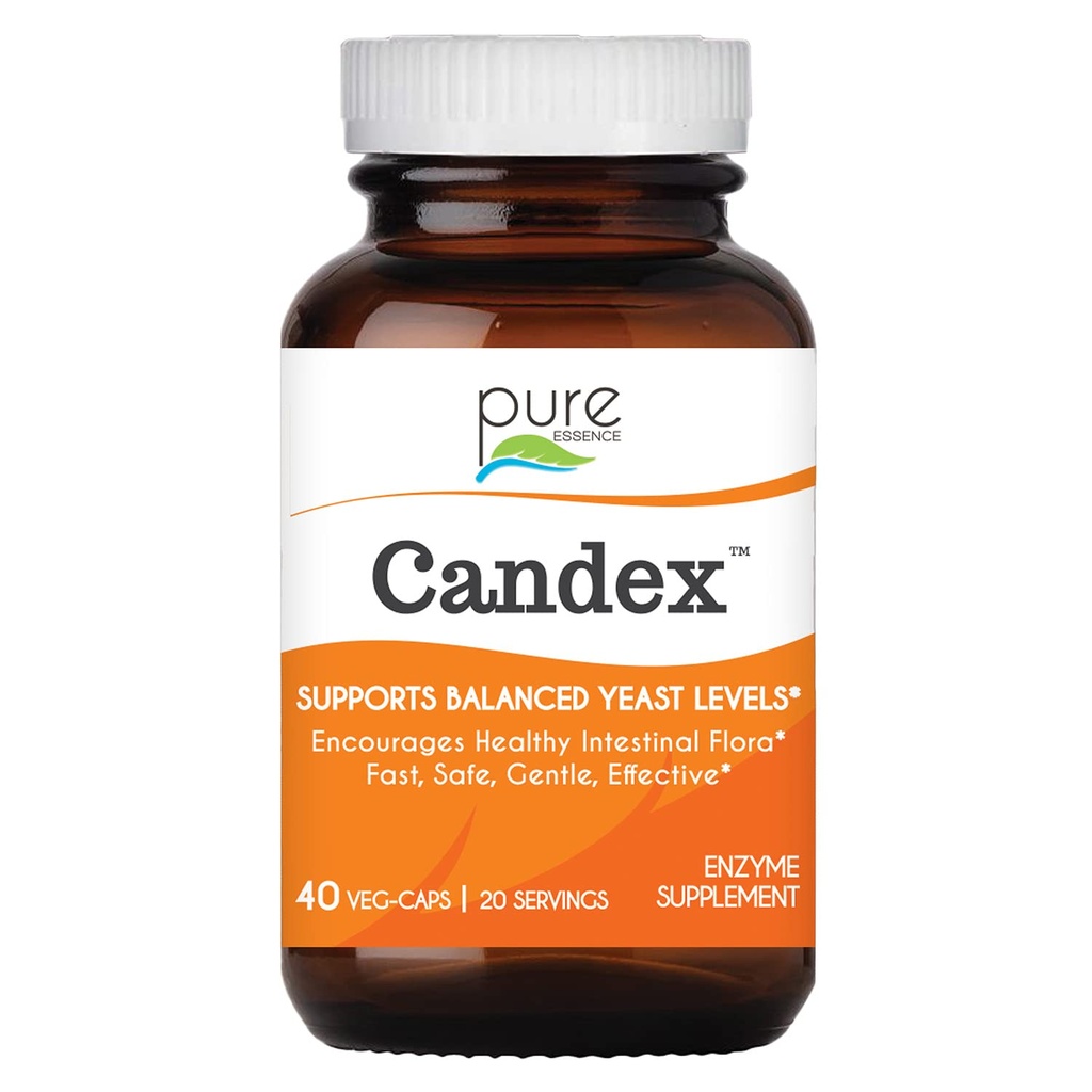 Supplément de candex d'essence pure - Supplément de croissance des levures avec enzymes digestives, aide probiotique à l'infection des levures pour les hommes et les femmes - 40 capsules