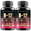 B12 Methylcobalamine met Hyaluronzuur, Collageen en Folate 