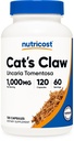 Nutricost Cat's Claw 1000mg, 120 Capsules - Vegetarian Caps, Non-GMO and Gluten Free, 60 Servings