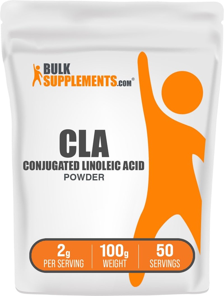 BulkSupplements.com Geconjugeerd Linolzuurpoeder - CLA-supplement, voedingssupplement - Glutenvrij, 2g per portie, 100g (3,5 oz) (pakket van 1)