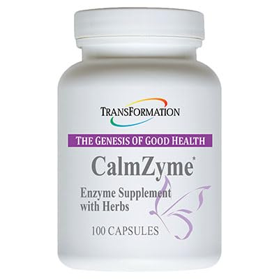 Transformatie The Genesis of Good Health Enzymes CalmZyme Supplement with Enzymes & Herbal Blend, Maximize Digestie van Nutriënten, Productie van Energie & Aid in Immune Support, 100 Capsules