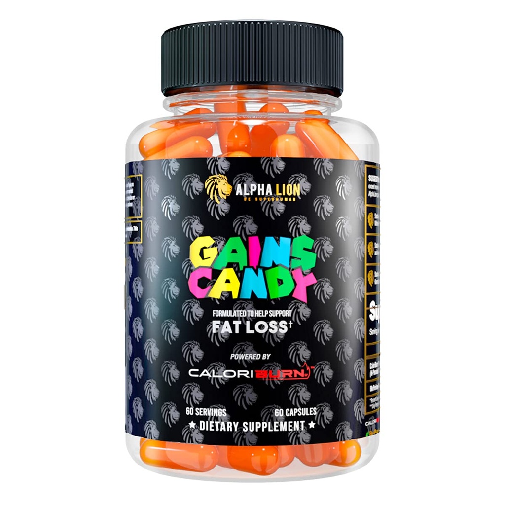 ALPHA LION krijgt snoep, pillen die gewichtsverlies, energiesupplementen ondersteunen, 100% natuurlijk extract, Calorie Burning, Regulates Gezond Metabolisme, 60 capsules (Vetverlies - CaloriBurn®)