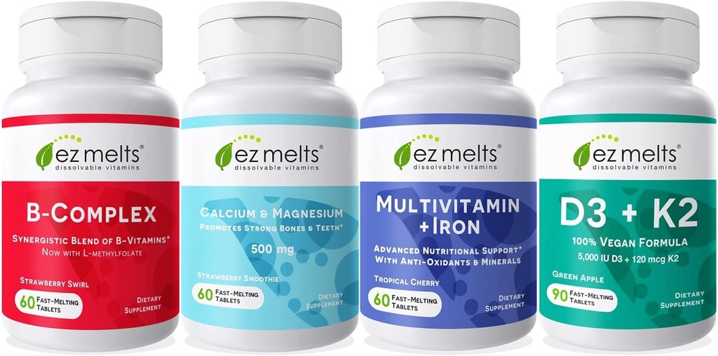EZ Melts Wellness Starter Pack, Sugar-Free, 1-3-maand levering