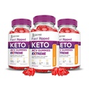 Justified Laboratories (3 Pack Fast Ripped Keto ACV Gummies Extreme 2000MG Fast Ripped Keto Gummies Apple Cider Vinegar Geformuleerd met Granaatappel Beet Juice Powder B12 Vegan Non GMO 180 Gummys