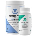 PERFECT PASS Prebiotica en Probiotica voor de spijsvertering van gezondheid, capsule en poeder supplement bundel voor volwassenen, natuurlijke Bacillus Strains met PHGG voor Gut en spijsvertering Wellness