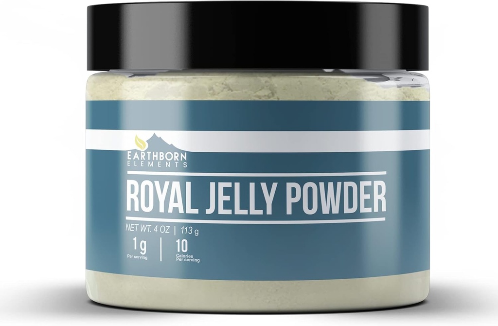 Earthborn Elements Royal Jelly Powder (4 oz), Hersluitbare Jar, Pure & Non GMO