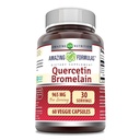Verbazingwekkende Voeding Quercetin 800 Mg met Bromelain 165 Mg Veggie Capsules Supplement 