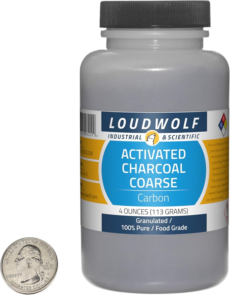 Geactiveerde kool / 4 ounce fles / 100% Pure Food Graad/Granuleerd
