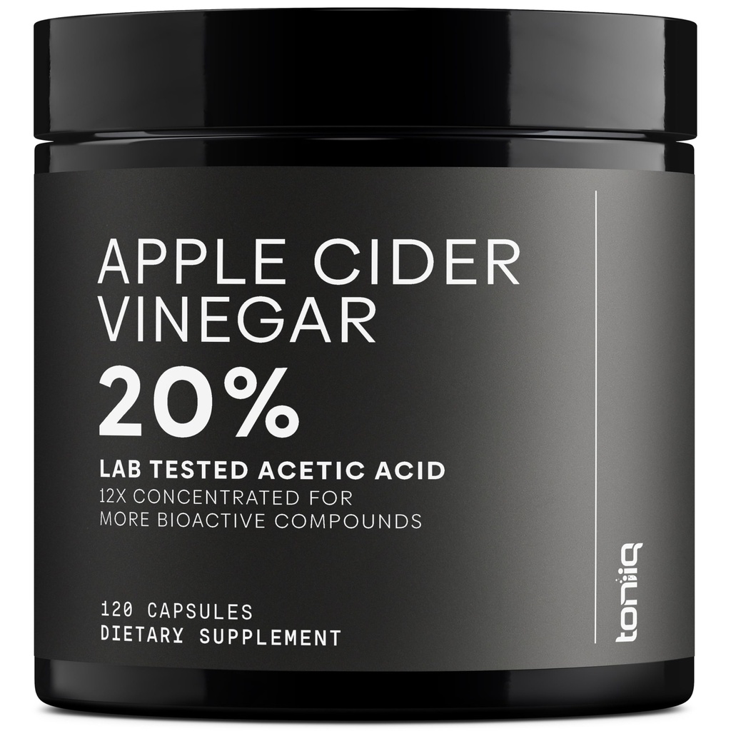 Apple Cider Vinegar Capsules - Ultra High Potency 2,010mg Formule met 20% Azijnzuur & Cayenne Pepper - Made with The Mother - Third-Party Lab Tested - 120 Capsules