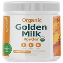 Biologische Golden Milk Powder with Vitamins D3 & K2, Kurkuma, Gember, Curcumin, Cinnamon, KSM66 Ashwagandha, Holy Basil & Natural Prebiotics