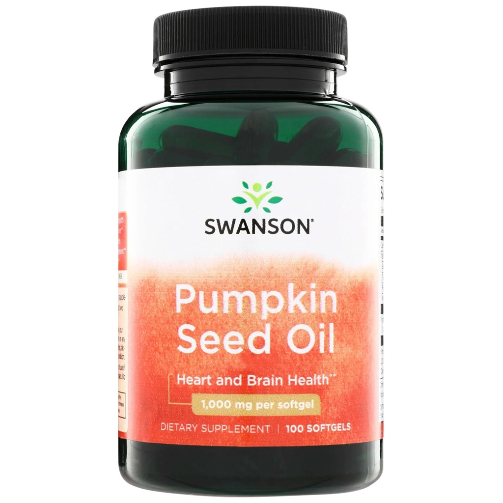 Swanson Pumpkin Seed Oil - High Bio available EFAs - (100 Softgel Capsules, 1000mg Elk)