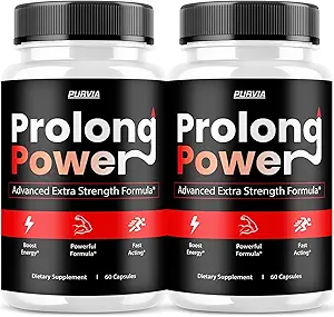 (2 Pack) Pills Prolong Power - Formule officielle - Prolong Power Capsules Advanced Strength Formula Overall Wellness Prolong Pills Supplément en poudre, maximum Wellness ProlongPower (120 Capsules)