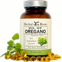 Kruidenwortels Olie van Oregano - Gemaakt van mediterrane Oregano olie - 90 Gemakkelijk te slikken Softgel Capsules - Extra sterkte 150mg