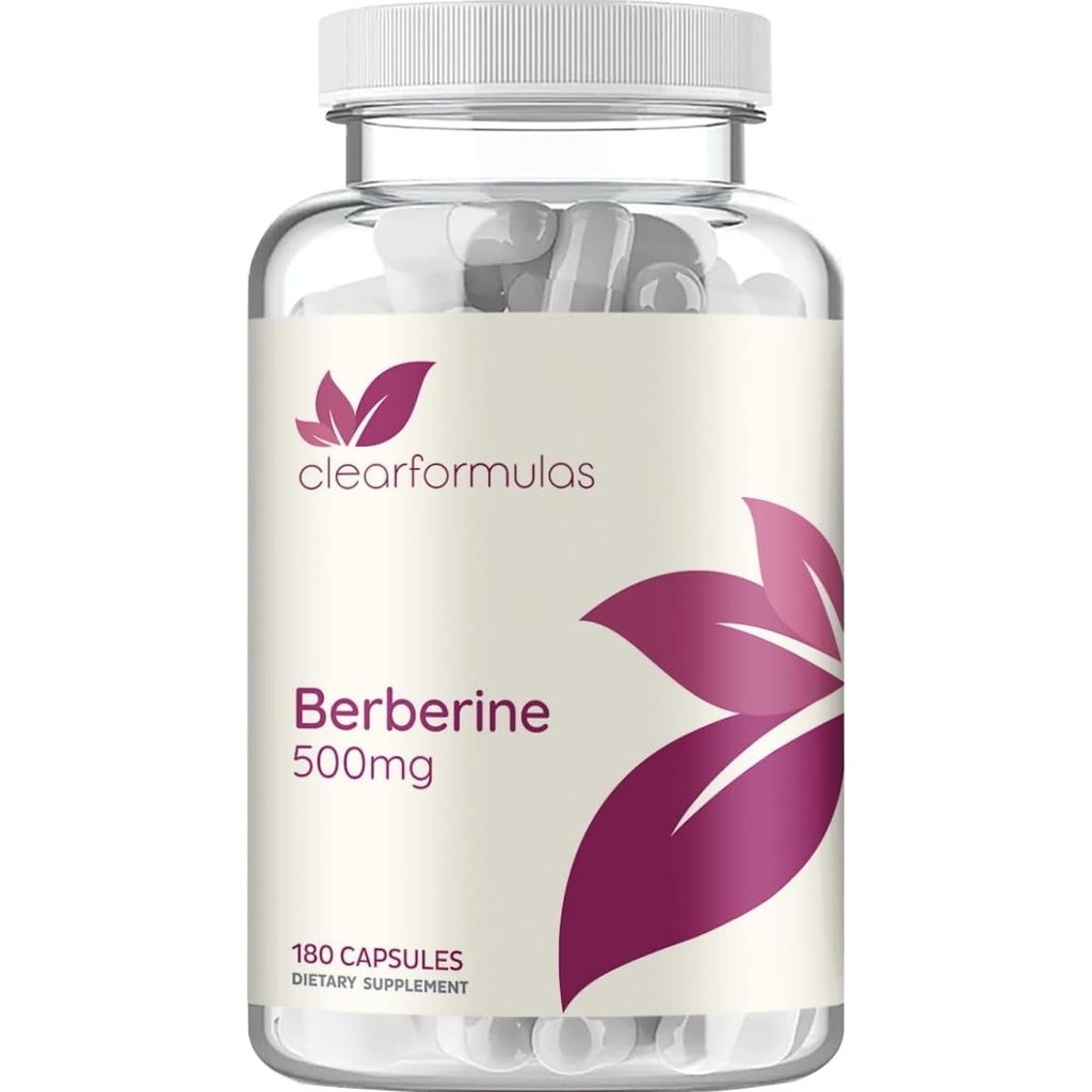 Berberine Supplement 500mg - Lab getest Berberine 500mg Waarde grootte - Vegan Non-GMO Made in the US & Gluten Free (6 maanden levering)