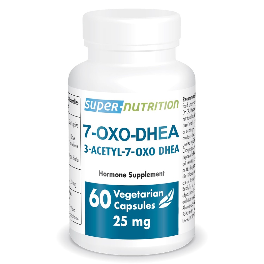 Supersmart 7-OXO DHEA 25mg - Advanced DHEA Metaboliet Supplement Niet-GMO en Glutenvrij - 60 Vegetarische Capsules