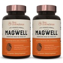 Live Conscious Magnesium Zink & Vitamine D3 - Bio beschikbare vormen van Magnesium - Malaat, Glycineren, Citrate - MagWell Bone & Heart Health, Immuun System Support - 120 capsules (2-pack)