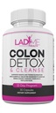 Pure Colon Cleanse & Detox 15 Day Programma - Herbal Laxative Constipatie Relief with Psyllium Husk, Cascara Sagrada & Senna Leaves - Special Women Intestinal Cleanser by Ladyme - 30 Capsules