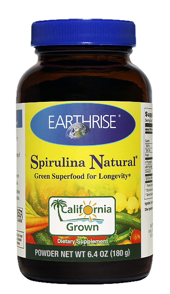 EARTHRISE Spiruline poudre 180 Gram, 0,01 Livre